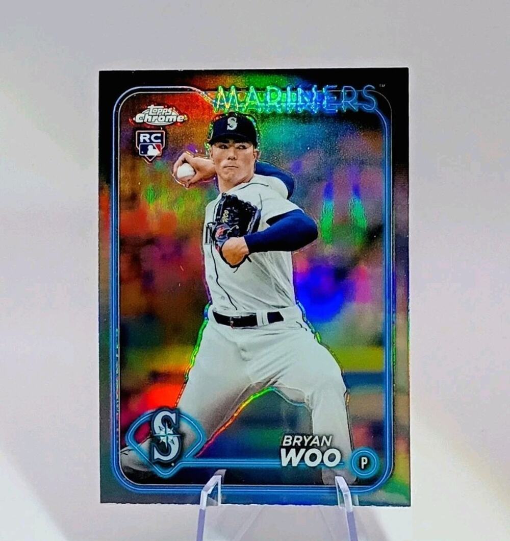 2024 Toppe Chrome Bryan Woo REFRACTOR #172 RC Rookie Card